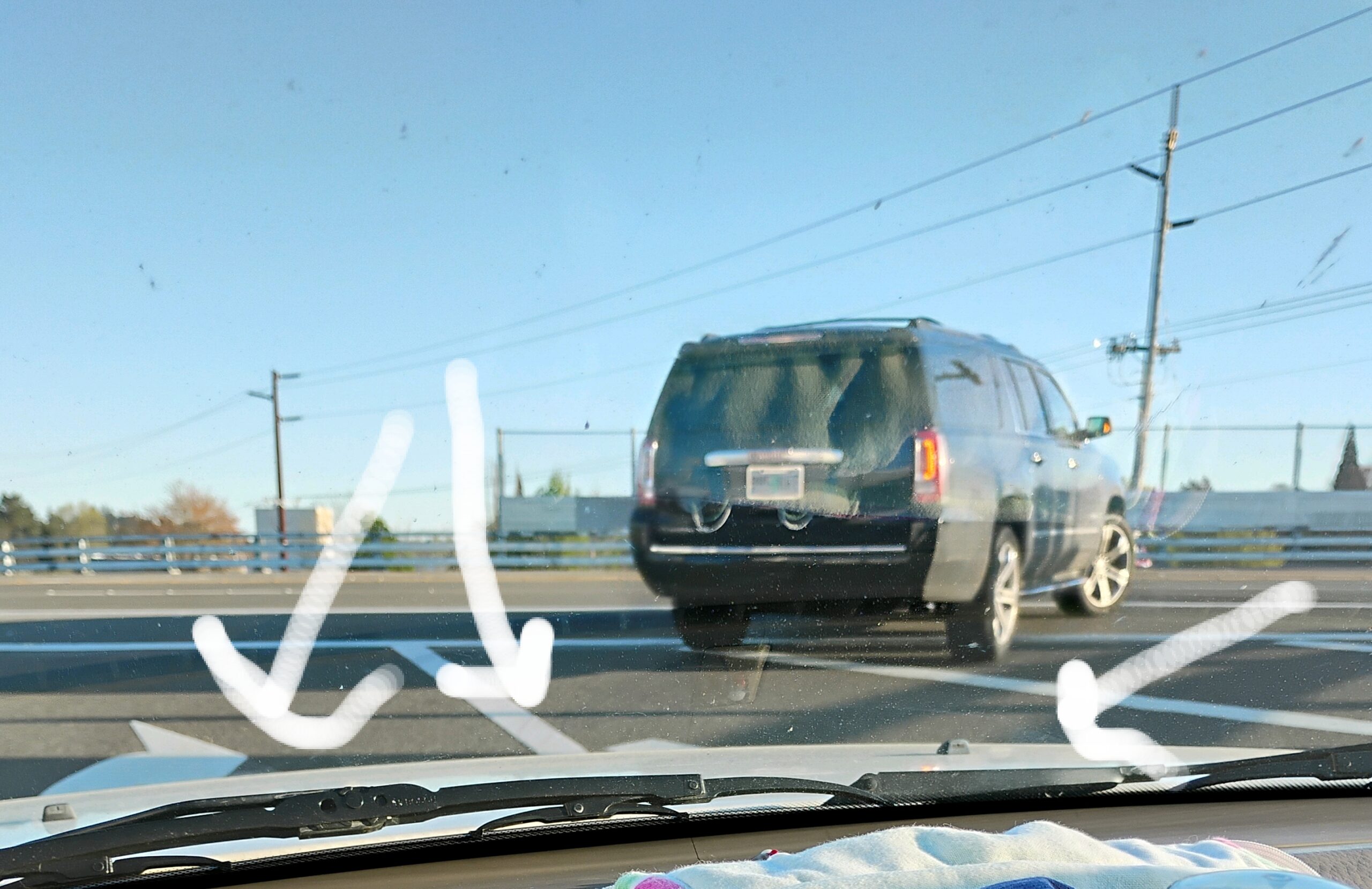 SUV driving in place no allowed